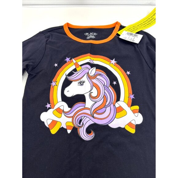 The Children’s Place Girls’ Unicorn Halloween 2-Pc Pajamas 12 Snug Fit Long - Picture 14 of 16